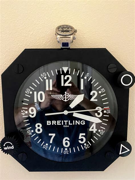 breitling wall clock|oversized wrist watch wall clock.